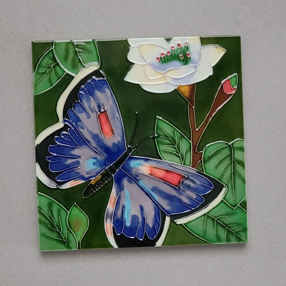 ❗2/$25❗Butterfly/Floral Decorative Tile